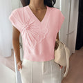 Casual Solid Color Sweater Top